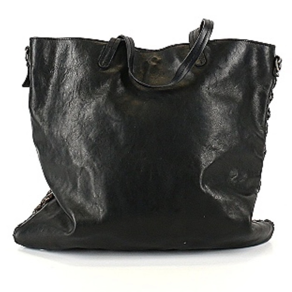 ๐๐RITA MERLINI WOVEN BAG BLACK GOLD LARGE HANDBAG MADE IN ITALY BASKET WEAVE - Picture 5 of 17